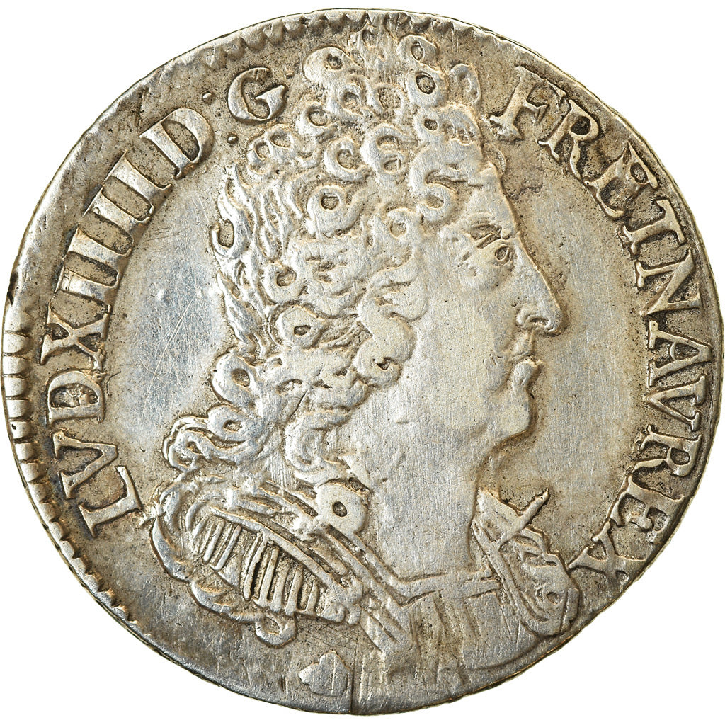 Monnaie, France, Louis XIV, 1/10 Écu aux 3 couronnes, 1/10 Ecu, 1715, Bordeaux