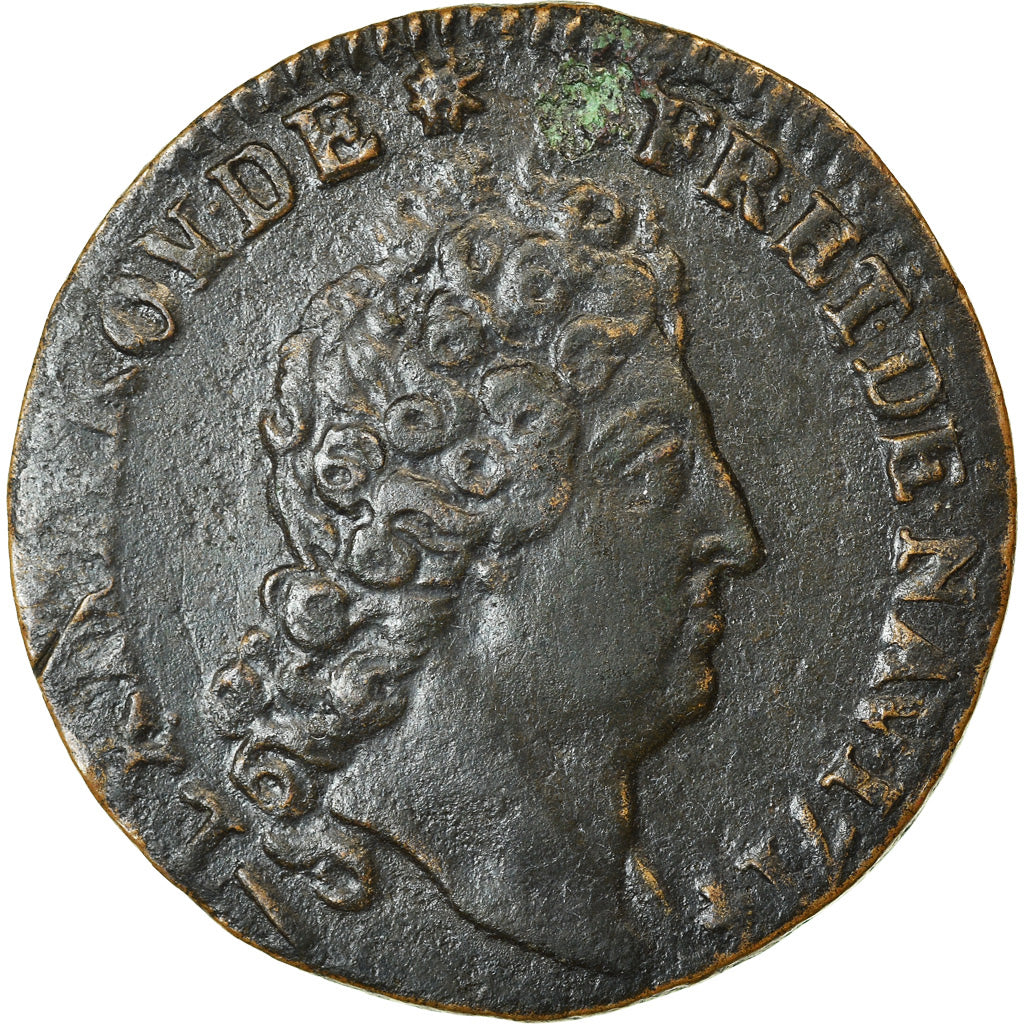 Munten, Frankrijk, Louis XIV, Liard de Lille, Liard, 1714, Lille, ZF, Koper