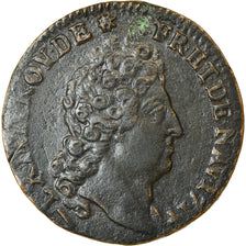 Munten, Frankrijk, Louis XIV, Liard de Lille, Liard, 1714, Lille, ZF, Koper