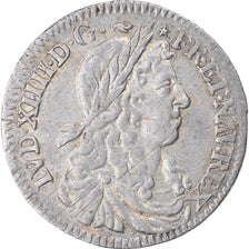 Munten, Frankrijk, Louis XIV, 1/12 Écu au buste juvénile, 1/12 ECU, 10 Sols
