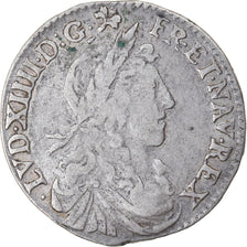 Moneda, Francia, Louis XIV, 1/12 Écu au buste juvénile, 1/12 ECU, 10 Sols