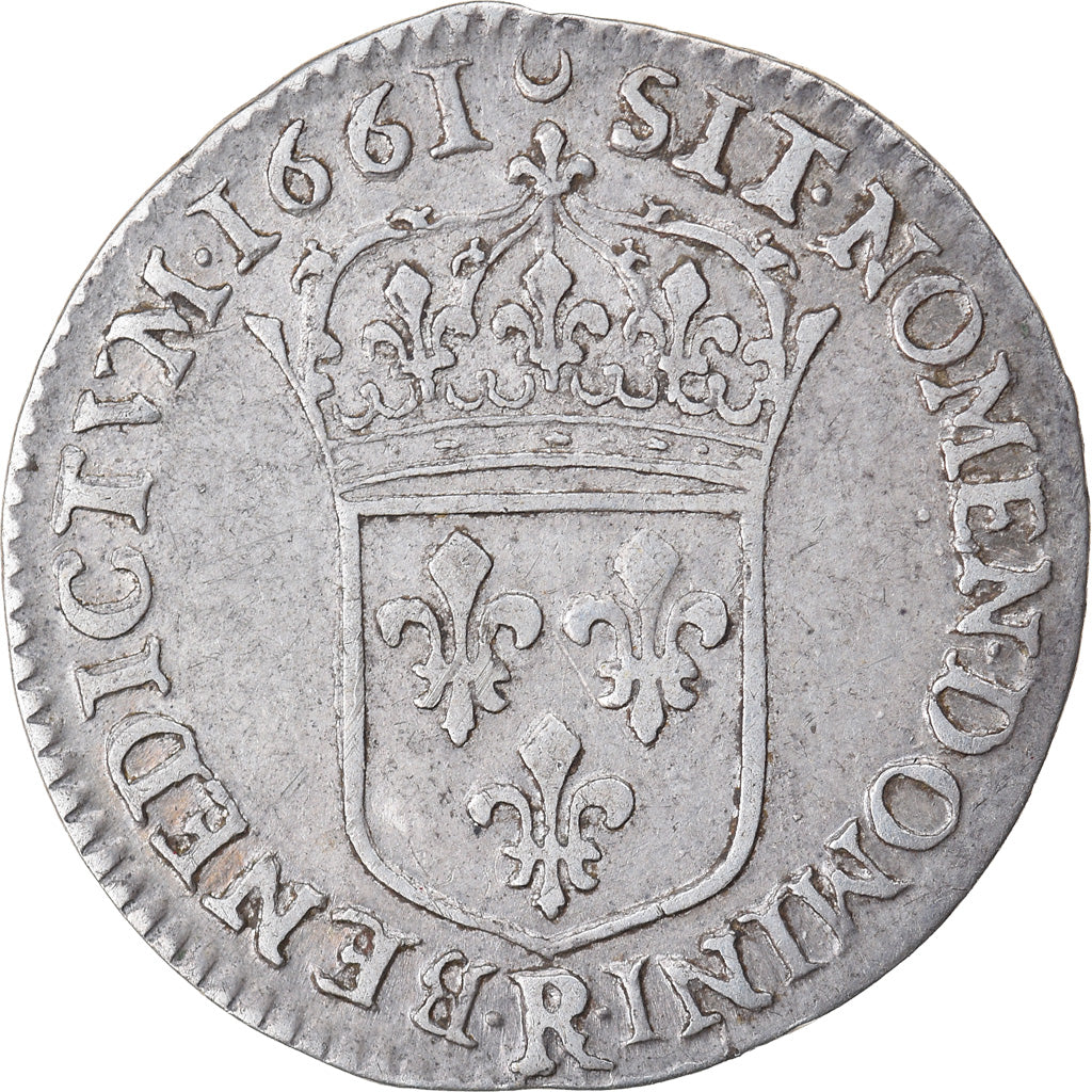 Moneda, Francia, Louis XIV, 1/12 Écu au buste juvénile, 1/12 ECU, 10 Sols