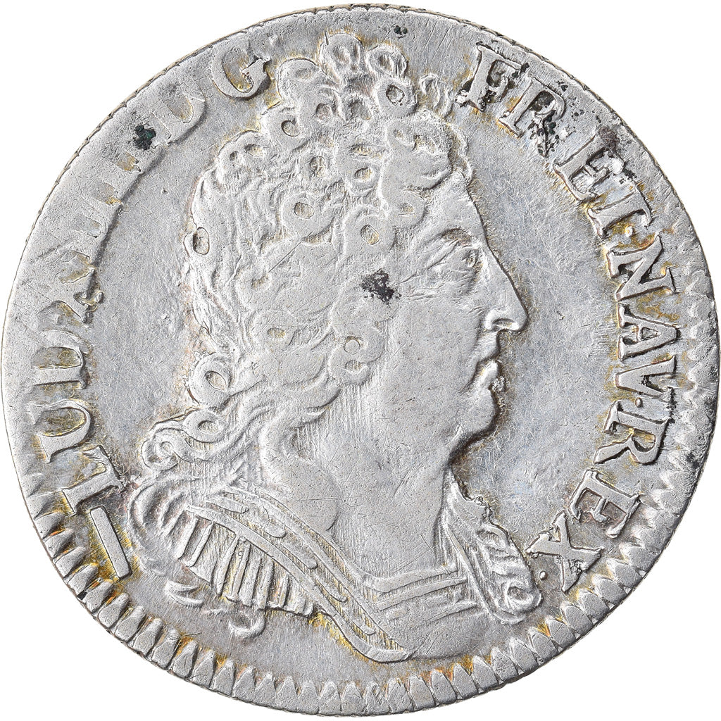 Moeda, França, Louis XIV, 1/10 Écu aux 3 couronnes, 1/10 Ecu, 1715, Lille