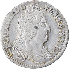 Moeda, França, Louis XIV, 1/10 Écu aux 3 couronnes, 1/10 Ecu, 1715, Lille