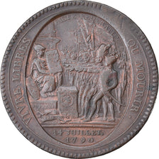 Monnaie, France, Monneron, 5 Sols, 1792, Paris, TB+, Bronze