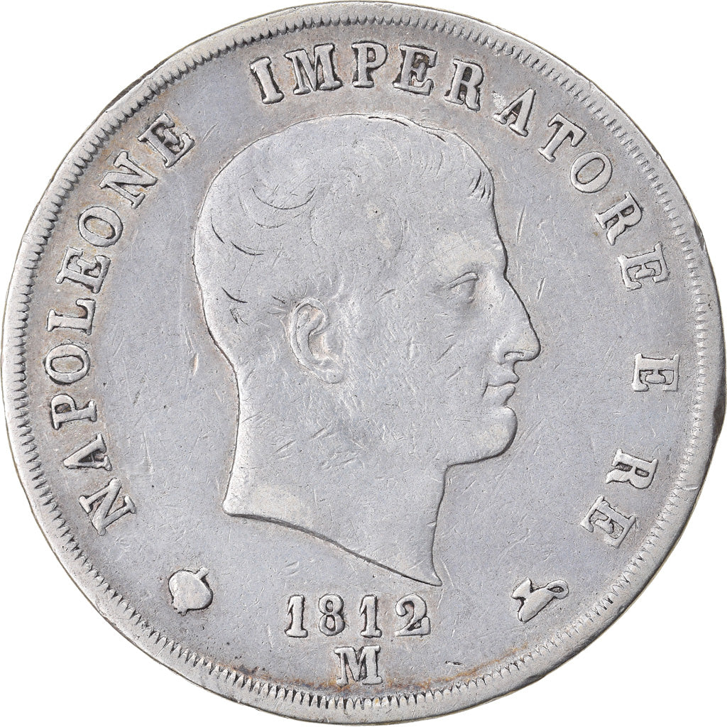 Münze, Italien Staaten, KINGDOM OF NAPOLEON, Napoleon I, 5 Lire, 1812, Milan