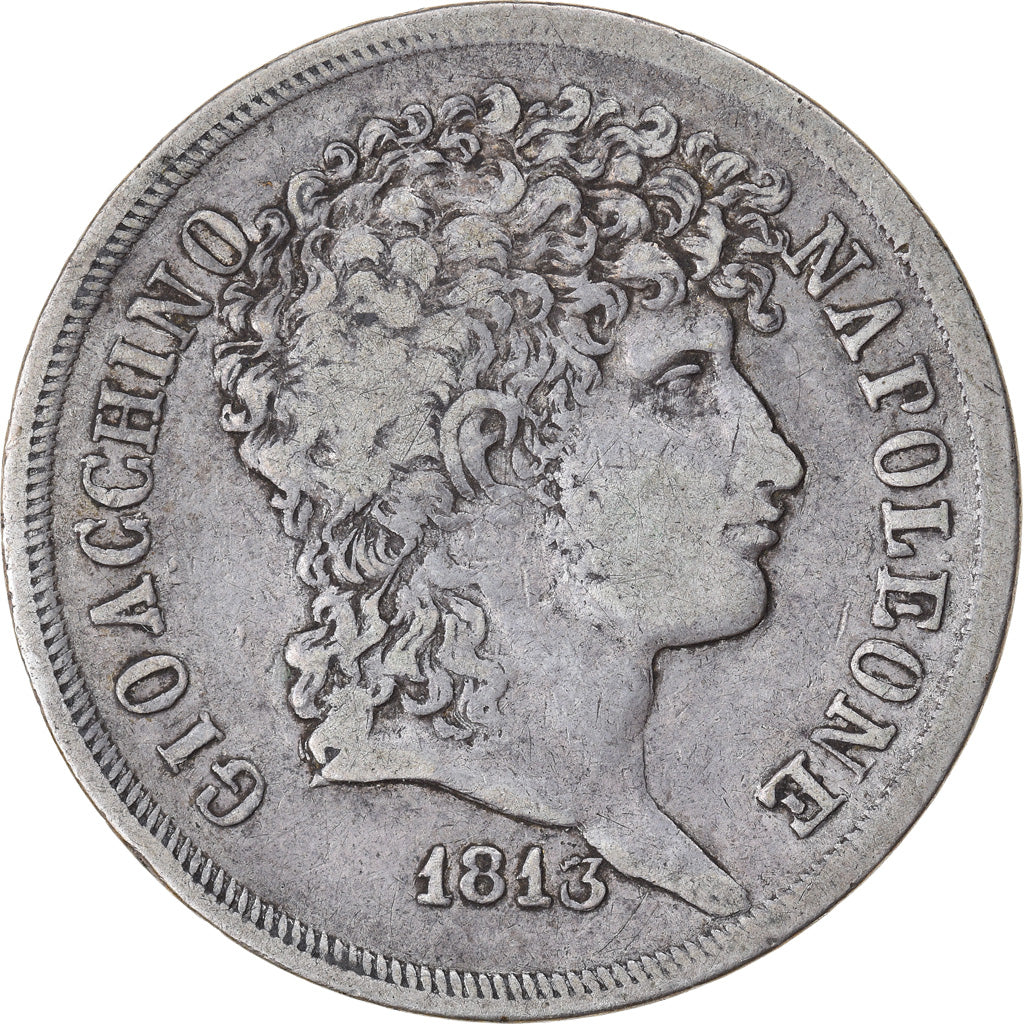 Coin, ITALIAN STATES, NAPLES, Joachim Murat, 2 Lire, 1813, VF(30-35), Silver