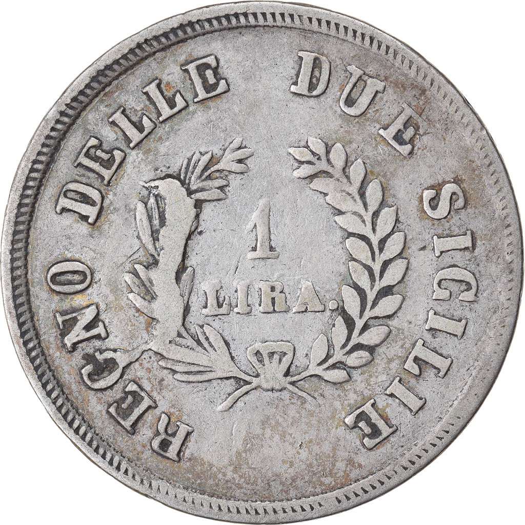 Coin, ITALIAN STATES, NAPLES, Joachim Murat, Lira, 1813, VF(20-25), Silver