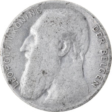 Coin, Belgium, Leopold II, 50 Centimes, 1901, VF(20-25), Silver, KM:51