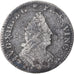 Moeda, França, Louis XIV, 1/12 Écu aux palmes, 1/12 ECU, 10 Sols, 1696, Lille