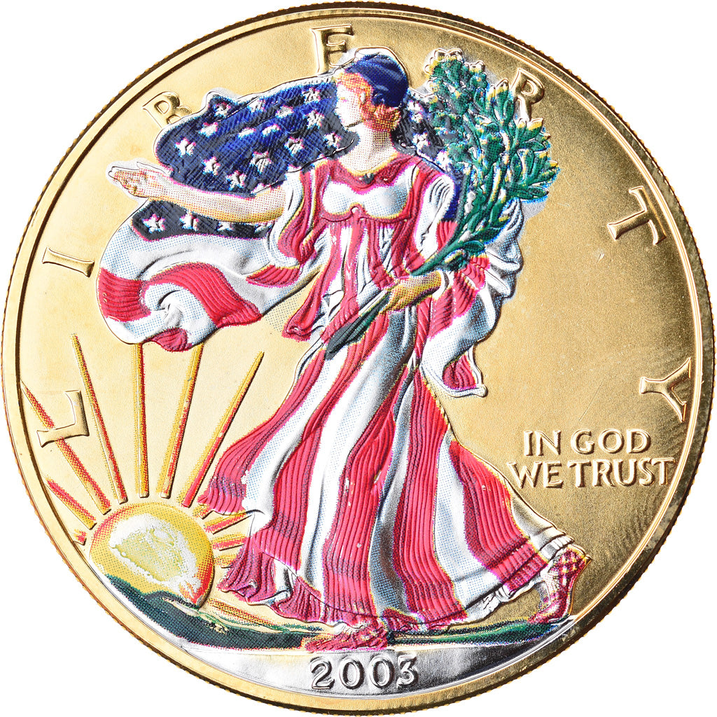 Coin, United States, Dollar, 2003, U.S. Mint, Philadelphia, MS(65-70), Silver