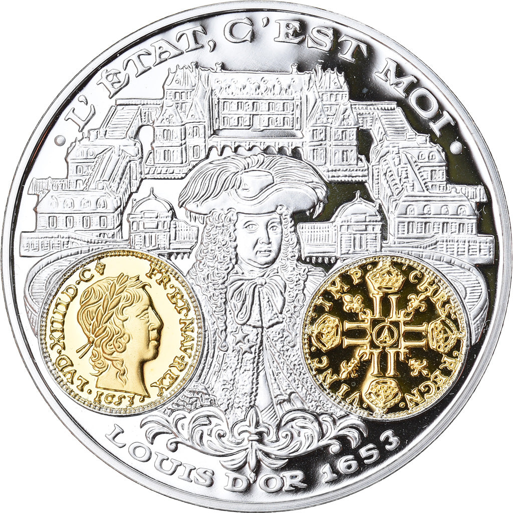 France, Medal, 2000 Ans d'Histoire Monétaire, Louis d'Or, MS(65-70), Silver