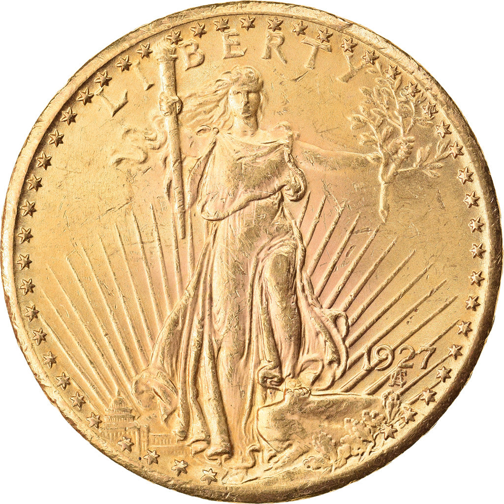 Moneta, Stati Uniti, Saint-Gaudens, $20, Double Eagle, 1927, U.S. Mint