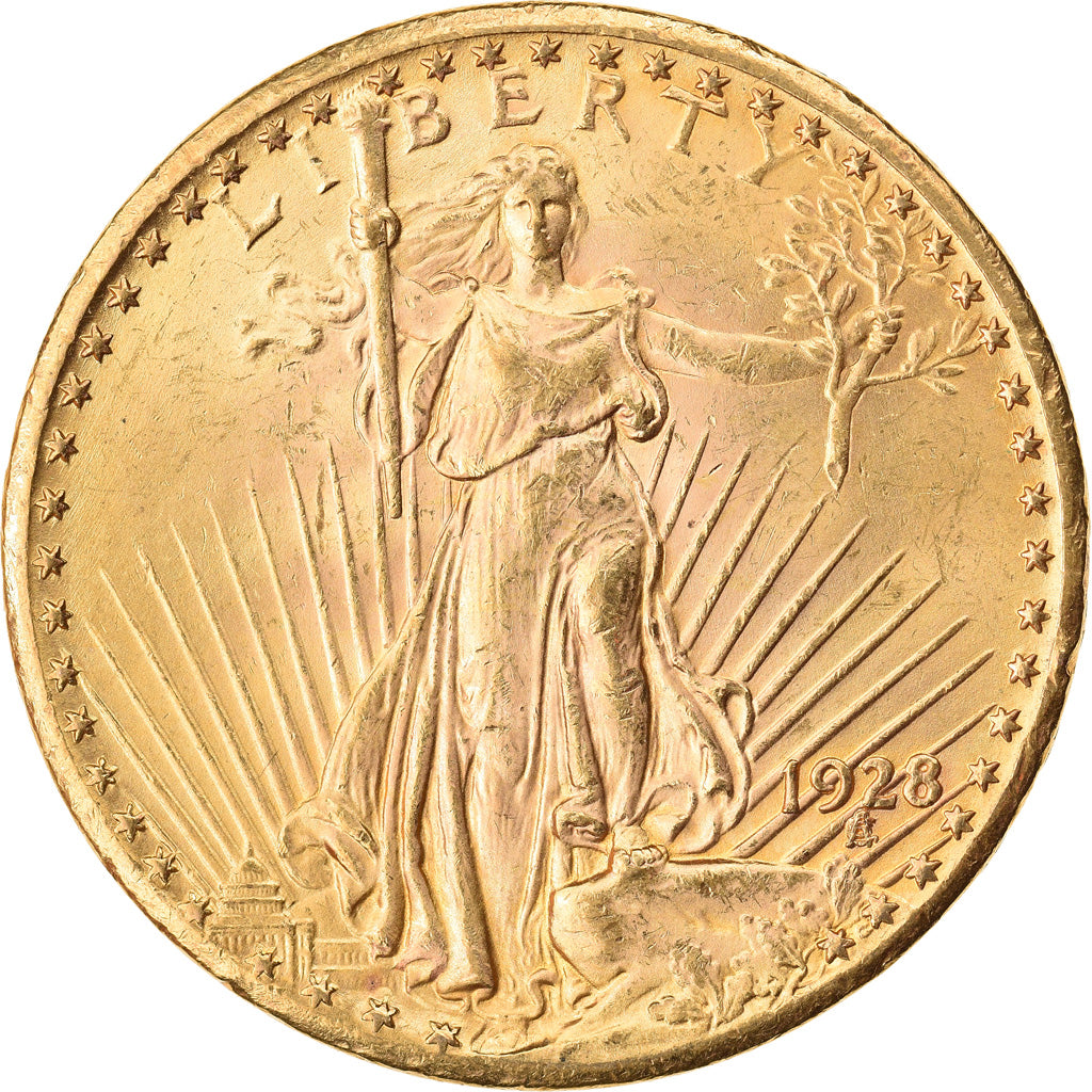 Monnaie, États-Unis, Saint-Gaudens, $20, Double Eagle, 1928, Philadelphie