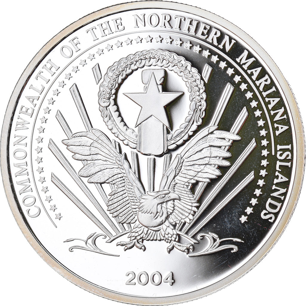 Coin, NORTHERN MARIANA ISLANDS, 5 Dollars, 2004, Proof, MS(65-70), Silver