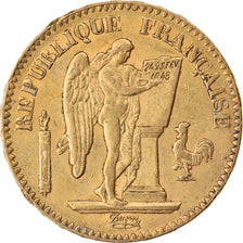 Moneda, Francia, Génie, 20 Francs, 1849, Paris, MBC, Oro, KM:757, Gadoury:1032