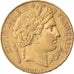 Moneta, Francja, Cérès, 20 Francs, 1851, Paris, EF(40-45), Złoto, KM:762