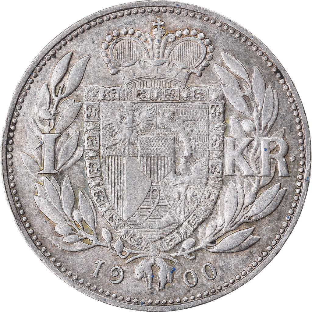 Münze, Liechtenstein, Prince John II, Krone, 1900, SS+, Silber, KM:2