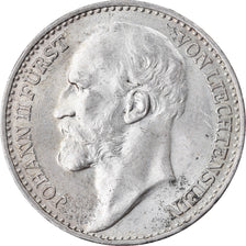 Coin, Liechtenstein, Prince John II, Frank, 1924, MS(60-62), Silver, KM:8