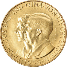 Münze, Liechtenstein, Prince Franz Josef II, 25 Franken, 1956, VZ+, Gold, KM:15