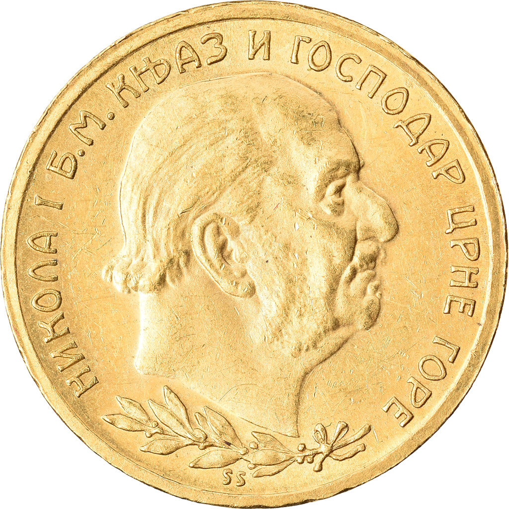 Monnaie, Montenegro, Nicholas I, 10 Perpera, 1910, SUP+, Or, KM:8