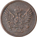 Moneda, Montenegro, Nicholas I, 2 Pare, 1906, MBC, Bronce, KM:2