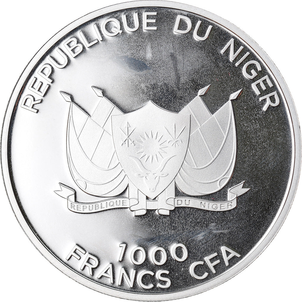 Moneta, Niger, 1000 Francs, 2013, Proof, FDC, Argento, KM:20