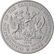 Moneda, SAINT KITTS & NEVIS, 4 Dollars, 1970, SC, Cobre - níquel, KM:1