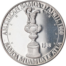 Moneda, AMERICAN SAMOA, 5 Dollars, 1988, Phillips, Proof, FDC, Plata, KM:2