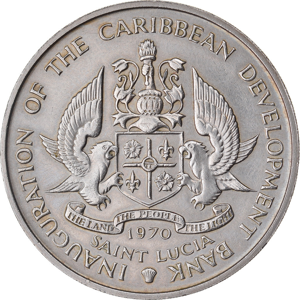 Monnaie, Saint Lucia, 4 Dollars, 1970, SUP, Copper-nickel, KM:11