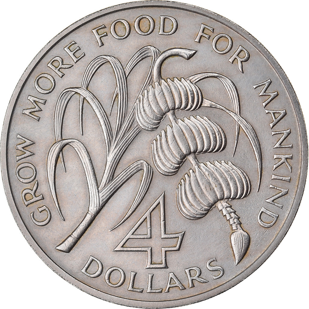 Monnaie, Saint Lucia, 4 Dollars, 1970, SUP, Copper-nickel, KM:11