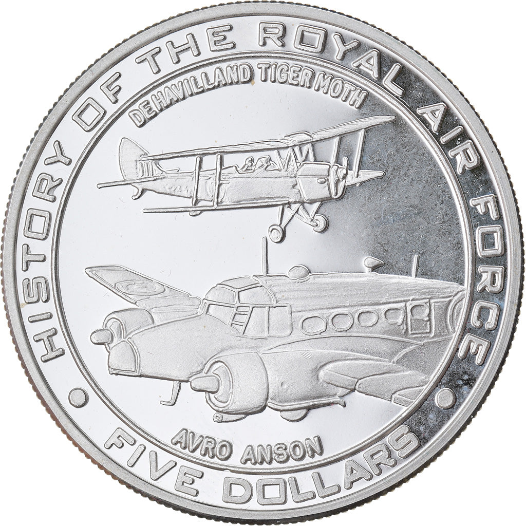 Moneta, Nauru, 5 Dollars, 2008, Proof, FDC, Argento, KM:80