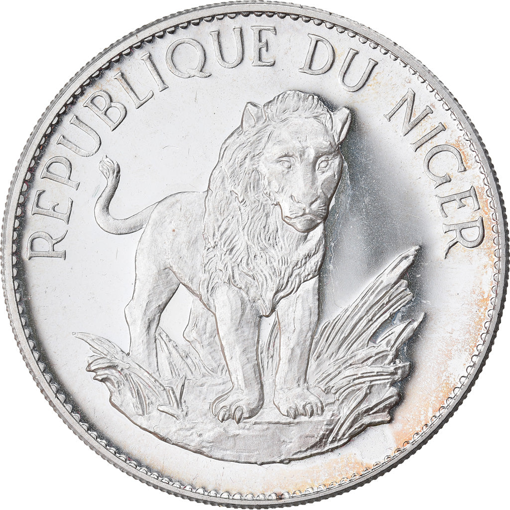 Moneta, Niger, 10 Francs, 1968, Proof, MS(65-70), Srebro, KM:8.1