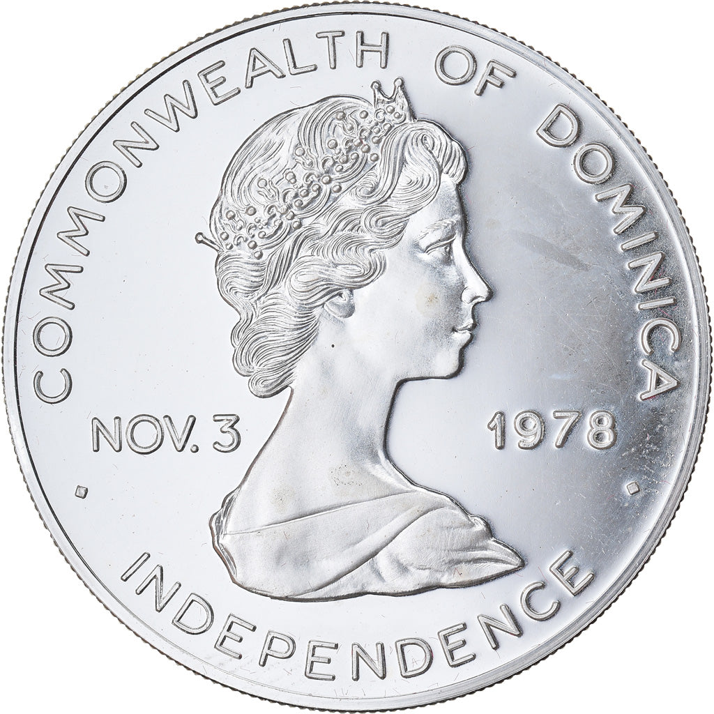 Coin, DOMINICA, 10 Dollars, 1979, Proof, MS(65-70), Silver, KM:16