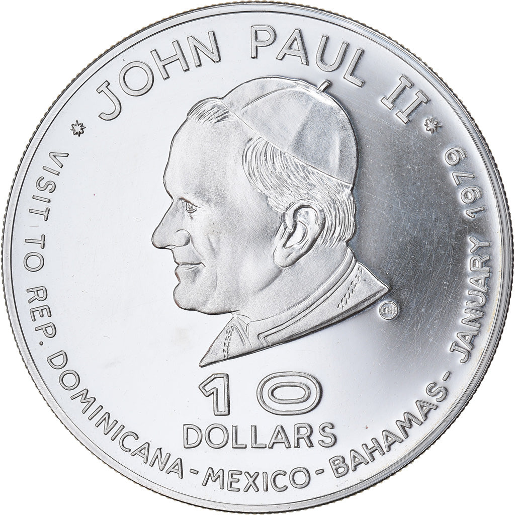 Coin, DOMINICA, 10 Dollars, 1979, Proof, MS(65-70), Silver, KM:16