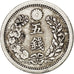 JAPAN, 5 Sen, 1877, KM #22, EF(40-45), Silver, 15.2, 1.31