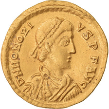Moeda, Honorius, Solidus, 395-402, Milan, AU(55-58), Dourado, RIC:1206
