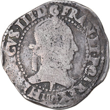 Münze, Frankreich, Henri III, Franc au Col Plat, 1584, Angers, S, Silber