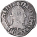 Coin, France, Henri III, Franc au Col Plat, 1584, Angers, VF(20-25), Silver