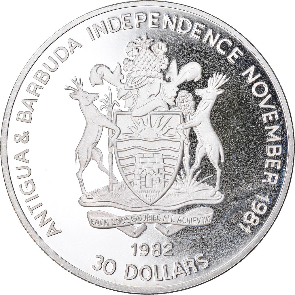 Coin, ANTIGUA & BARBUDA, Elizabeth II, 30 Dollars, 1982, Valcambi, Proof