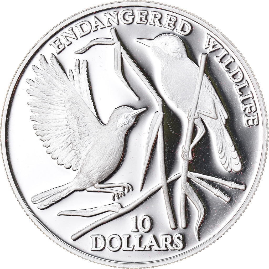 Moneta, Nauru, 10 Dollars, 1993, Proof, FDC, Argento, KM:5