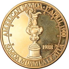 Moneta, AMERICAN SAMOA, Dollar, 1988, Phillips, Proof, FDC, Bronzo, KM:1.1