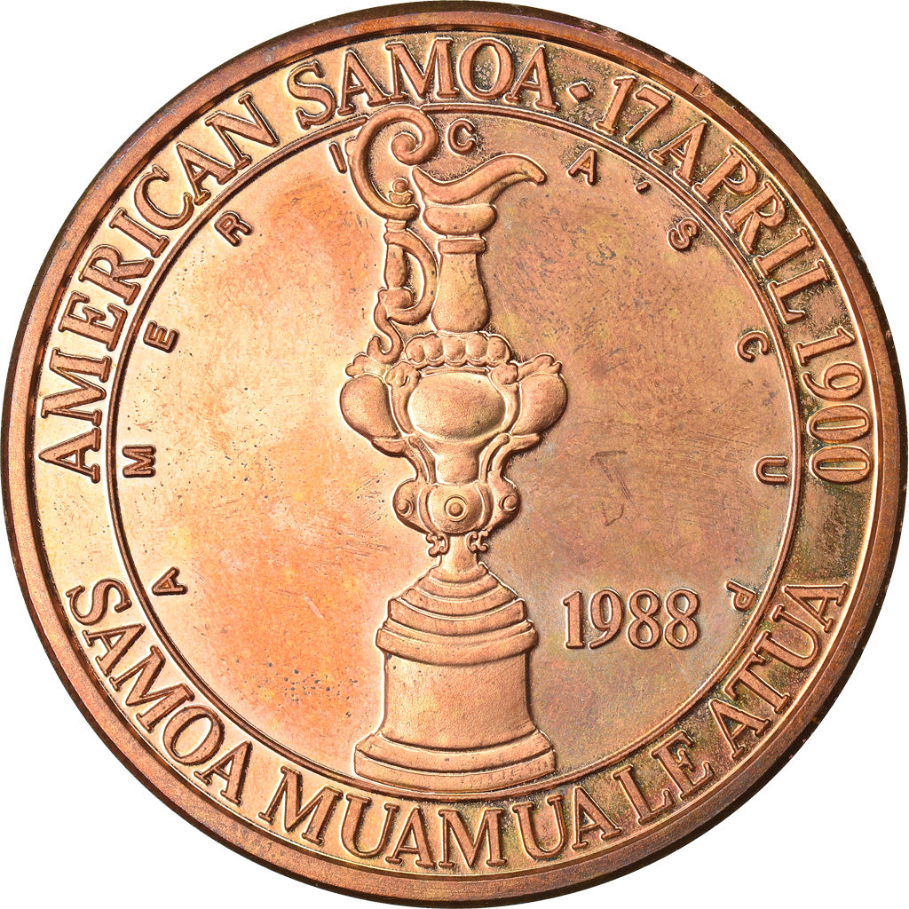 Monnaie, AMERICAN SAMOA, Dollar, 1988, Phillips, Proof, FDC, Bronze, KM:1.2