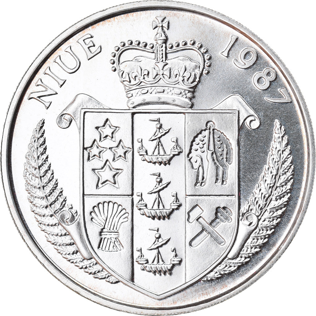 Monnaie, Niue, Elizabeth II, 50 Dollars, 1987, Proof, FDC, Argent, KM:2