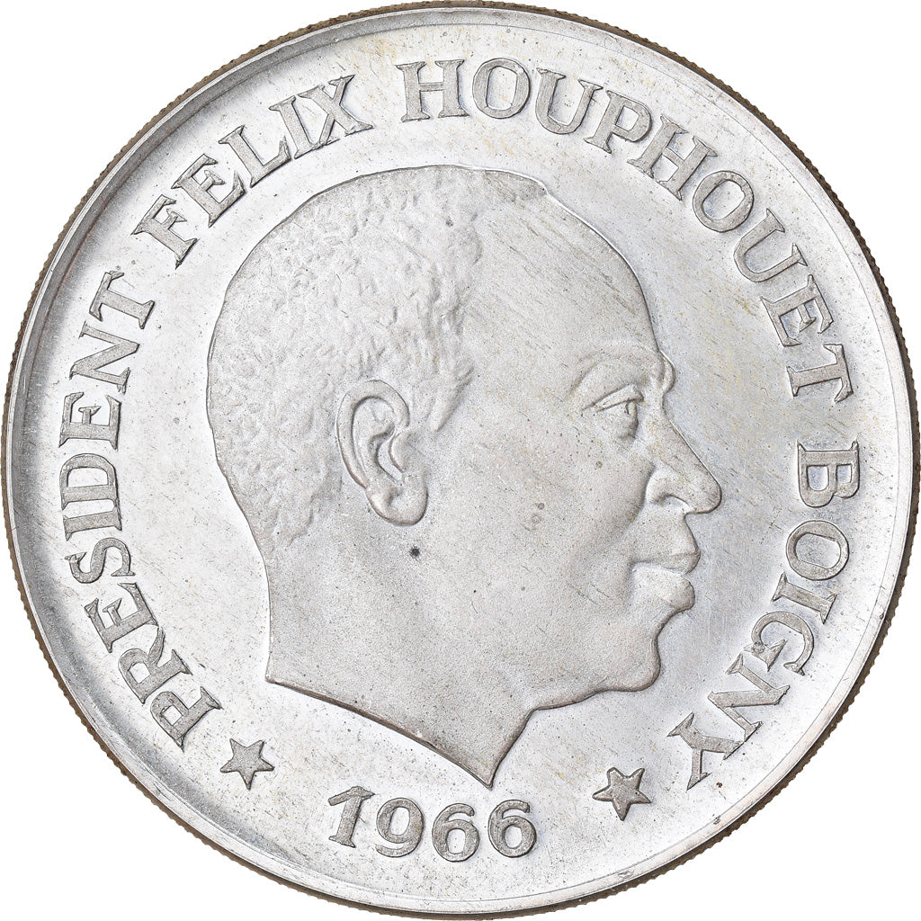 Moneta, Costa d’Avorio, 10 Francs, 1966, Paris, Proof, FDC, Argento, KM:1