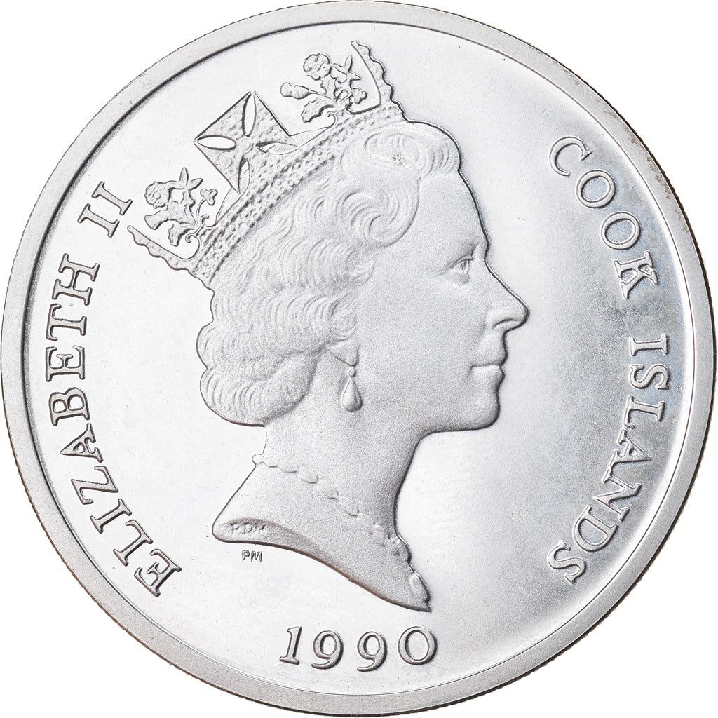 Coin, Cook Islands, Elizabeth II, 10 Dollars, 1990, Proof, MS(65-70), Silver