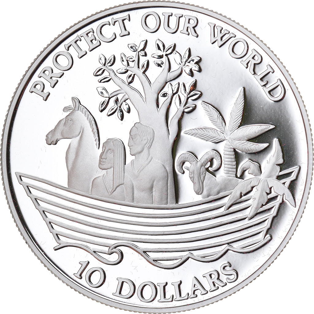 Monnaie, Nauru, 10 Dollars, 1993, Proof, FDC, Argent, KM:2