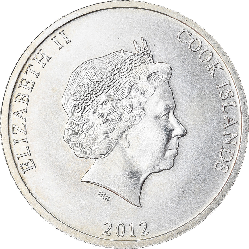 Münze, Cookinseln, 25 Cents, 2012, Proof, STGL, Silber, KM:New