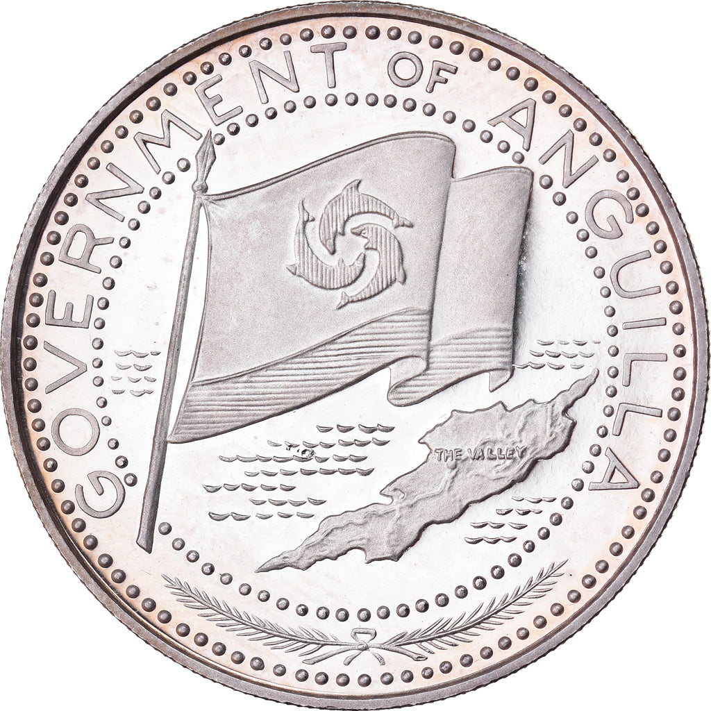 Moneta, ANGUILLA, 2 Dollars, 1970, Proof, FDC, Argento, KM:17