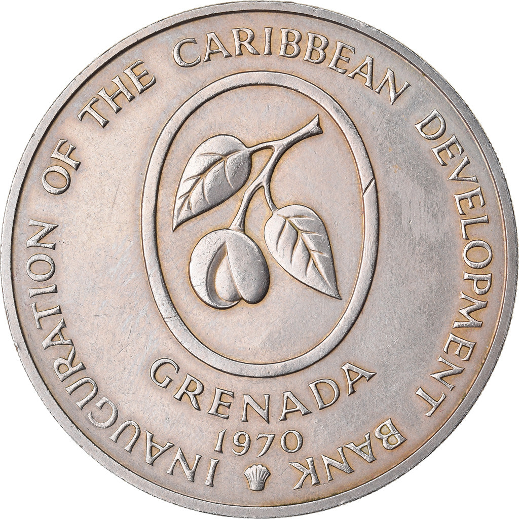 Coin, GRENADA, 4 Dollars, 1970, AU(55-58), Copper-nickel, KM:15